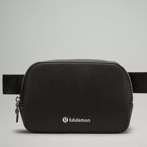 Lululemon NWT Everywhere Belt Bag 1L Leather Alternative Color Black w/ Dust Bag